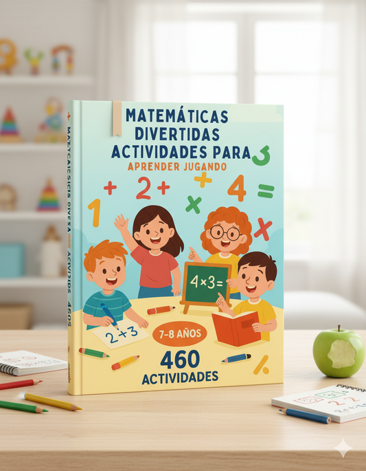 Matemáticas Divertidas – 460 Actividades para Aprender Jugando (7 a 8 años)